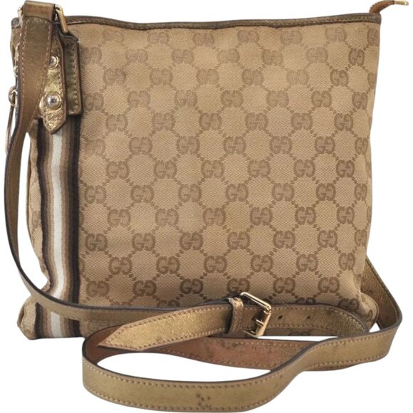 426206BP (L2) Gucci Crossbody Bag Brown PVC - Picture 1 of 7